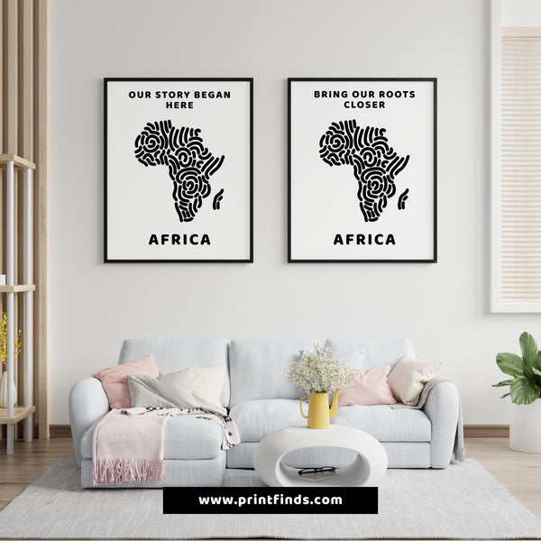 Bring Our Roots Closer - Africa, Framed Wall Art