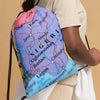 Nigeria Map, Drawstring bag