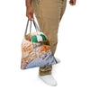 Nigeria Flag on Map, Drawstring bag