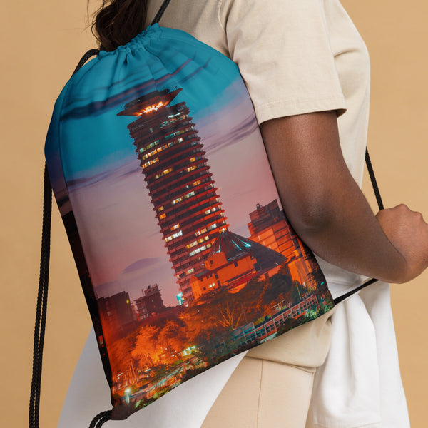 Nairobi City , Kenya, KICC Drawstring bag