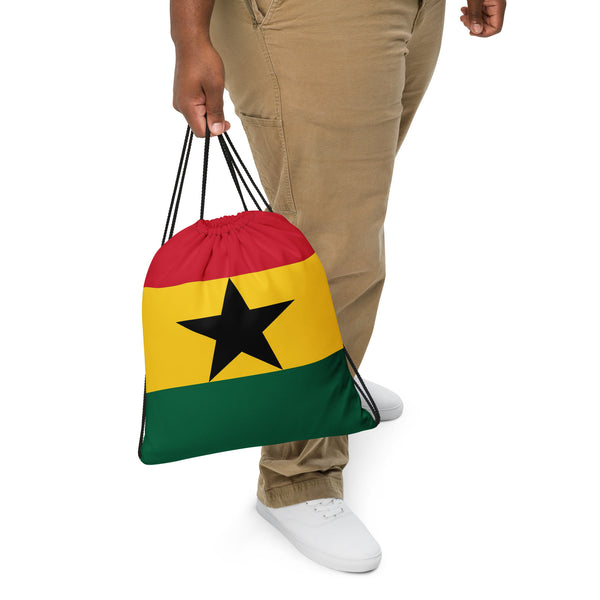Ghana Drawstring Bag - Ghanaian Flag