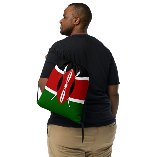 Kenya Drawstring Bag, Kenyan Flag