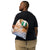 Nigeria Flag on Map, Drawstring bag