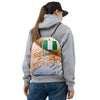 Nigeria Flag on Map, Drawstring bag