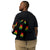 Ghana Drawstring Bag - Ghanaian map-flag pattern on black