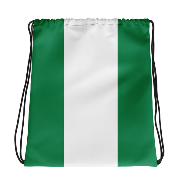 Nigerian Flag, Drawstring bag