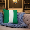 Nigeria Premium Throw Pillow - Nigeria Flag