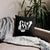 Nigeria Premium Throw Pillow - Home, Nigeria White Map On Black