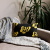 Nigeria Premium Throw Pillow - Home, Nigeria Yellow Map On Black