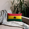 Ghana Premium Throw Pillow - Ghanaian Flag