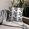 Kenya Premium Throw Pillow - Home, Kenya Black Map On White
