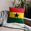 Ghana Premium Throw Pillow - Ghanaian Flag