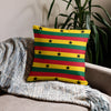 Ghana Premium Throw Pillow - Ghanaian Flag Pattern