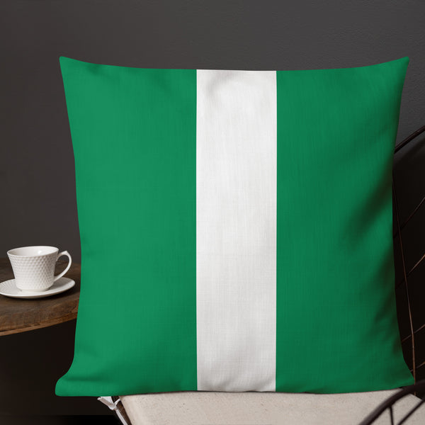 Nigeria Premium Throw Pillow - Nigeria Flag