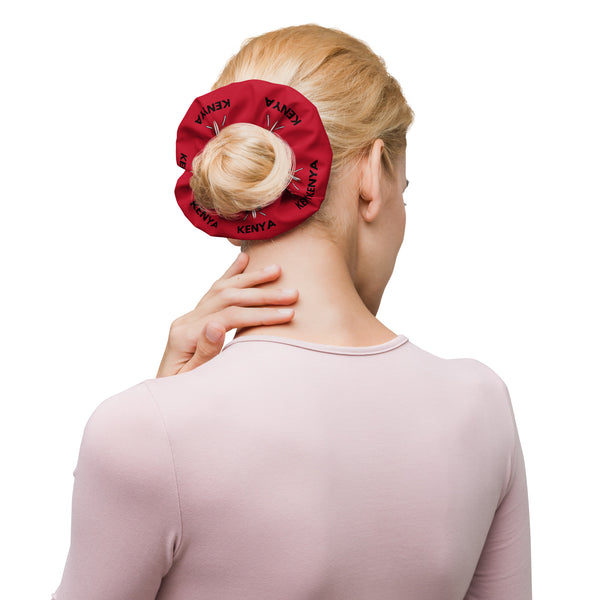Kenyan Scrunchie - Red Fabric