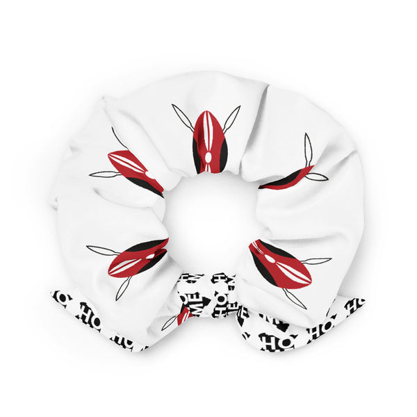 Kenyan Scrunchie - White Fabric