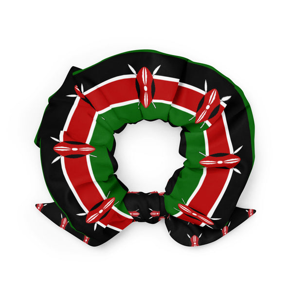 Kenyan Flag Scrunchie