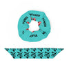 Kenyan Scrunchie - Dark Turquoise