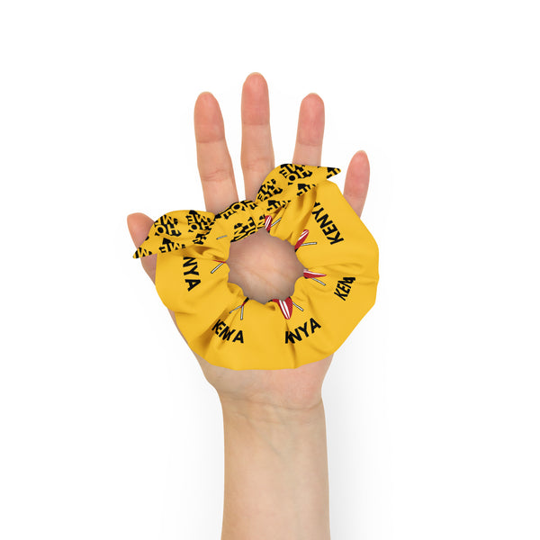 Kenyan Scrunchie - Yellow Fabric