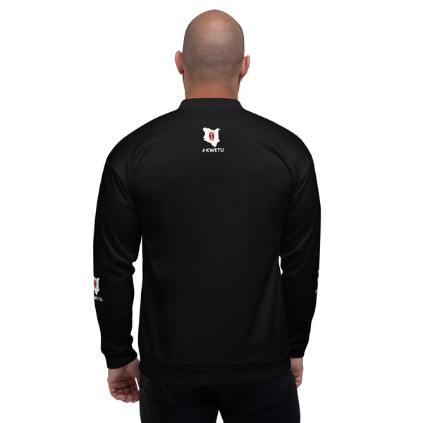 Kenya Flag Bomber Jacket - Black | Unisex