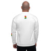 Ghana Flag Unisex Bomber Jacket - White