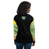 Nigerian Map on sleeves Unisex Bomber Jacket - black