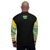 Nigerian Map on sleeves Unisex Bomber Jacket - black