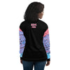 Nigerian Map on sleeves Unisex Bomber Jacket - black