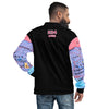 Nigerian Map on sleeves Unisex Bomber Jacket - black
