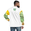 Nigerian Map on sleeves Unisex Bomber Jacket - white