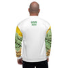 Nigerian Map on sleeves Unisex Bomber Jacket - white