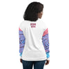 Nigerian Map on sleeves Unisex Bomber Jacket - white