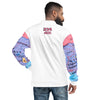 Nigerian Map on sleeves Unisex Bomber Jacket - white