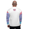 Nigerian Map on sleeves Unisex Bomber Jacket - white