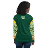 Nigerian Map on sleeves Unisex Bomber Jacket - green