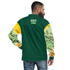Nigerian Map on sleeves Unisex Bomber Jacket - green