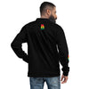 Ghana Flag pattern Unisex Bomber Jacket - Black