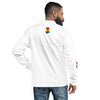 Ghana Flag Pattern Unisex Bomber Jacket - White