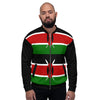 Kenya Flag Bomber Jacket - Black | Unisex