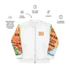 Kenyan Map Bomber Jacket - (White, Unisex)