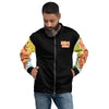 Kenyan Map Bomber Jacket - (Black, Unisex)