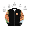 Kenyan Map Bomber Jacket - (Black, Unisex)