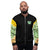 Nigerian Map on sleeves Unisex Bomber Jacket - black