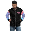 Nigerian Map on sleeves Unisex Bomber Jacket - black