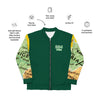 Nigerian Map on sleeves Unisex Bomber Jacket - green