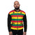 Ghana Flag pattern Unisex Bomber Jacket - Black