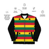 Ghana Flag pattern Unisex Bomber Jacket - Black