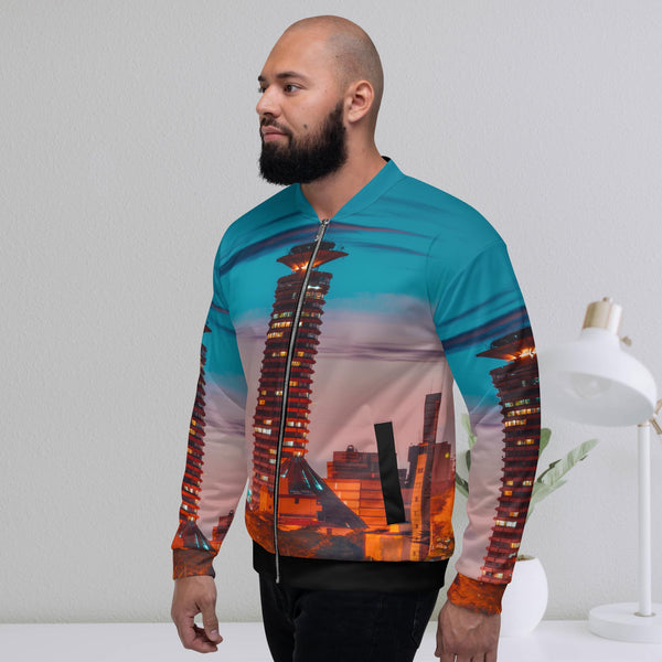 Nairobi City, KICC Unisex Bomber Jacket
