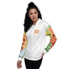 Kenyan Map Bomber Jacket - (White, Unisex)