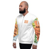 Kenyan Map Bomber Jacket - (White, Unisex)